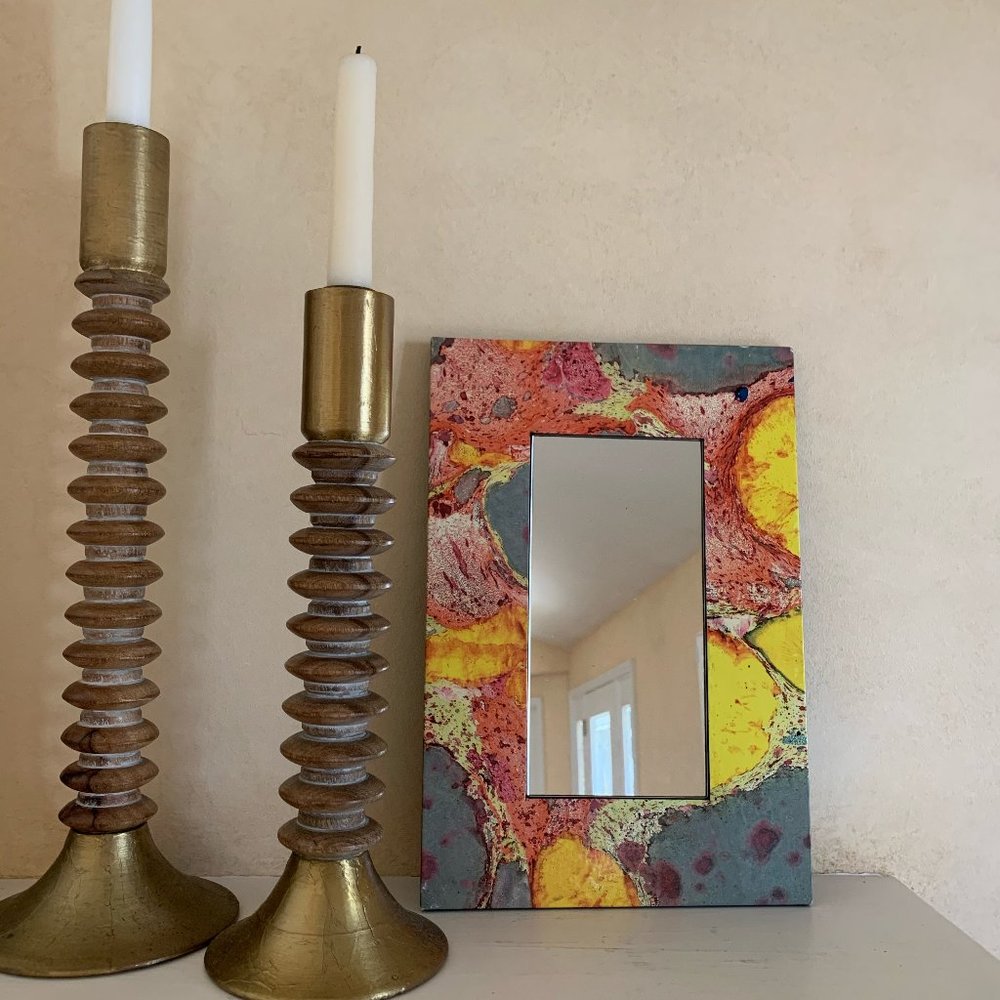 Marbled Accent Mirror.